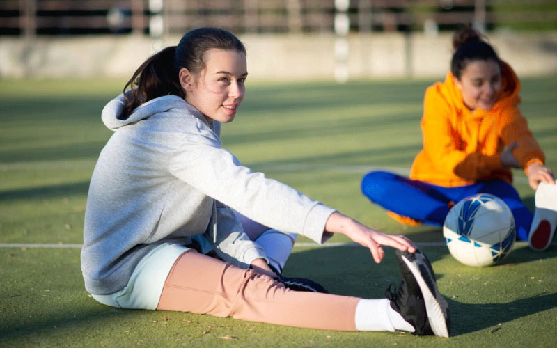 students getting ready for sports day, Birmingham schools, August 2024, UK